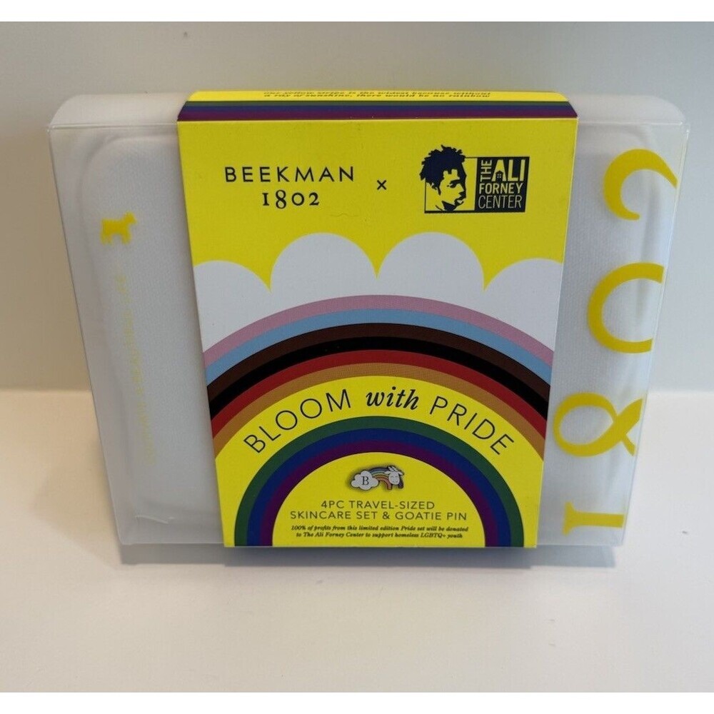 Beekman 1802 Bloom With Pride Skincare Kit Travel Kit Pin LGBTQ